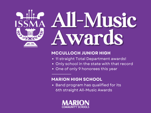 promo graphic - Marion's ISSMA All Music Awards 2026