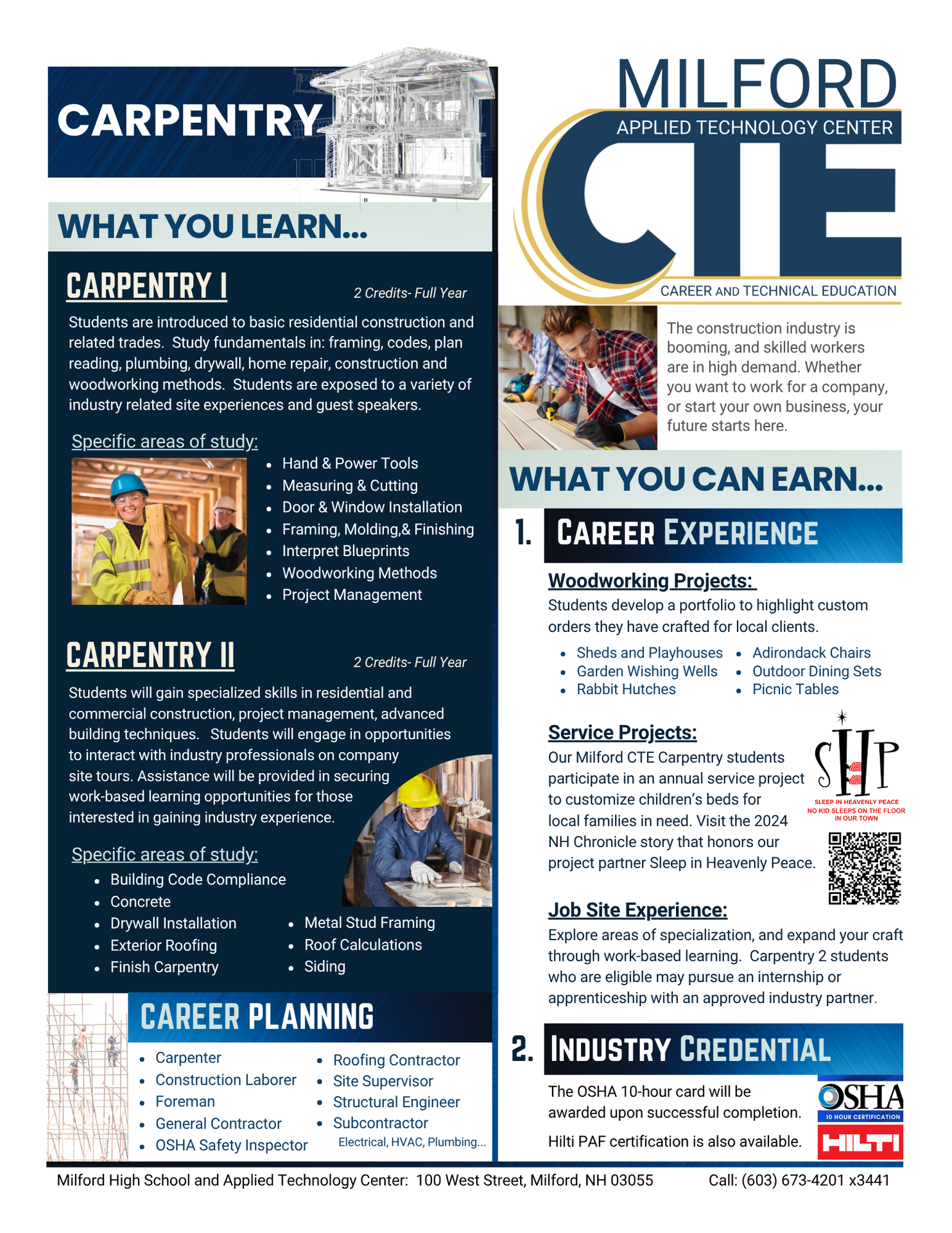 carpentry flyer