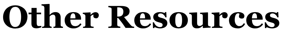 Other Resources