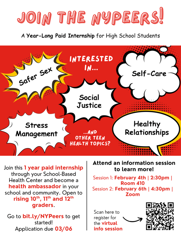 New York Presbyterian Internship Flyer