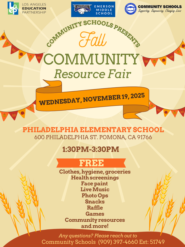 Community Resources Fair / Feria de recursos