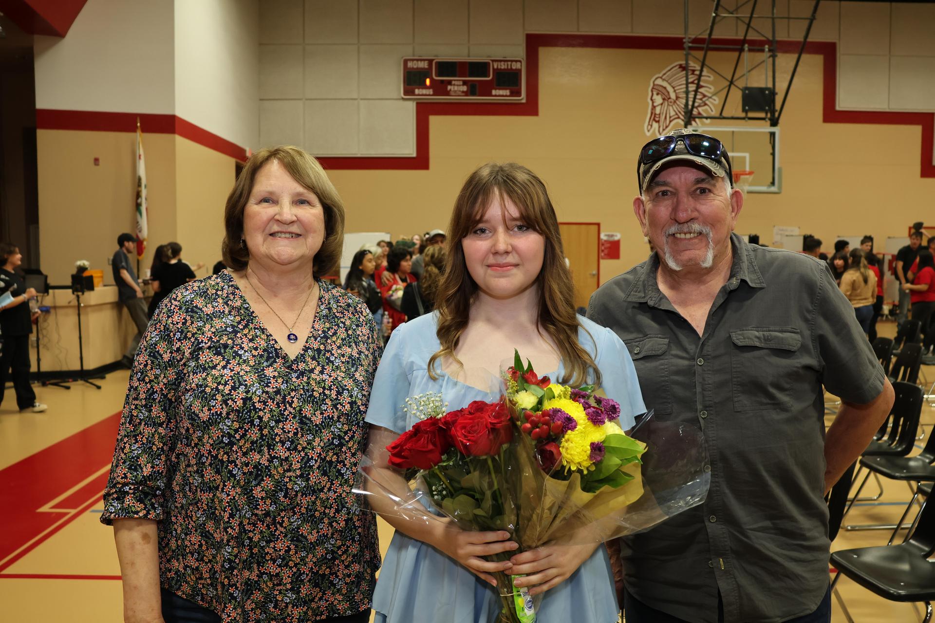 cast members posing after the play