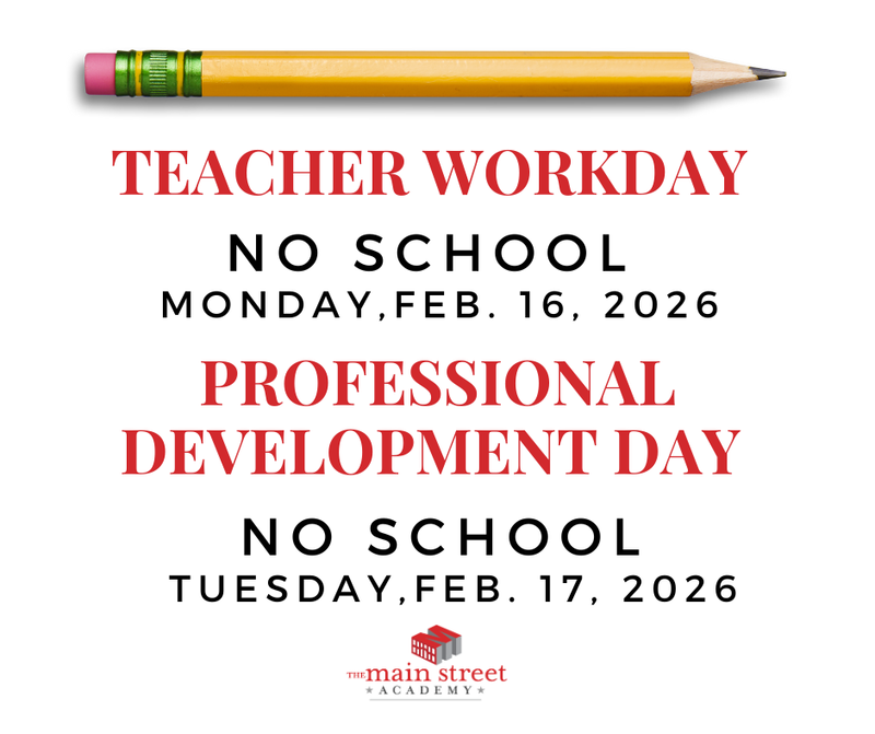 TMSA Closed for Teacher Workday On February 16 & February 17 for Professional Development Day Featured Photo