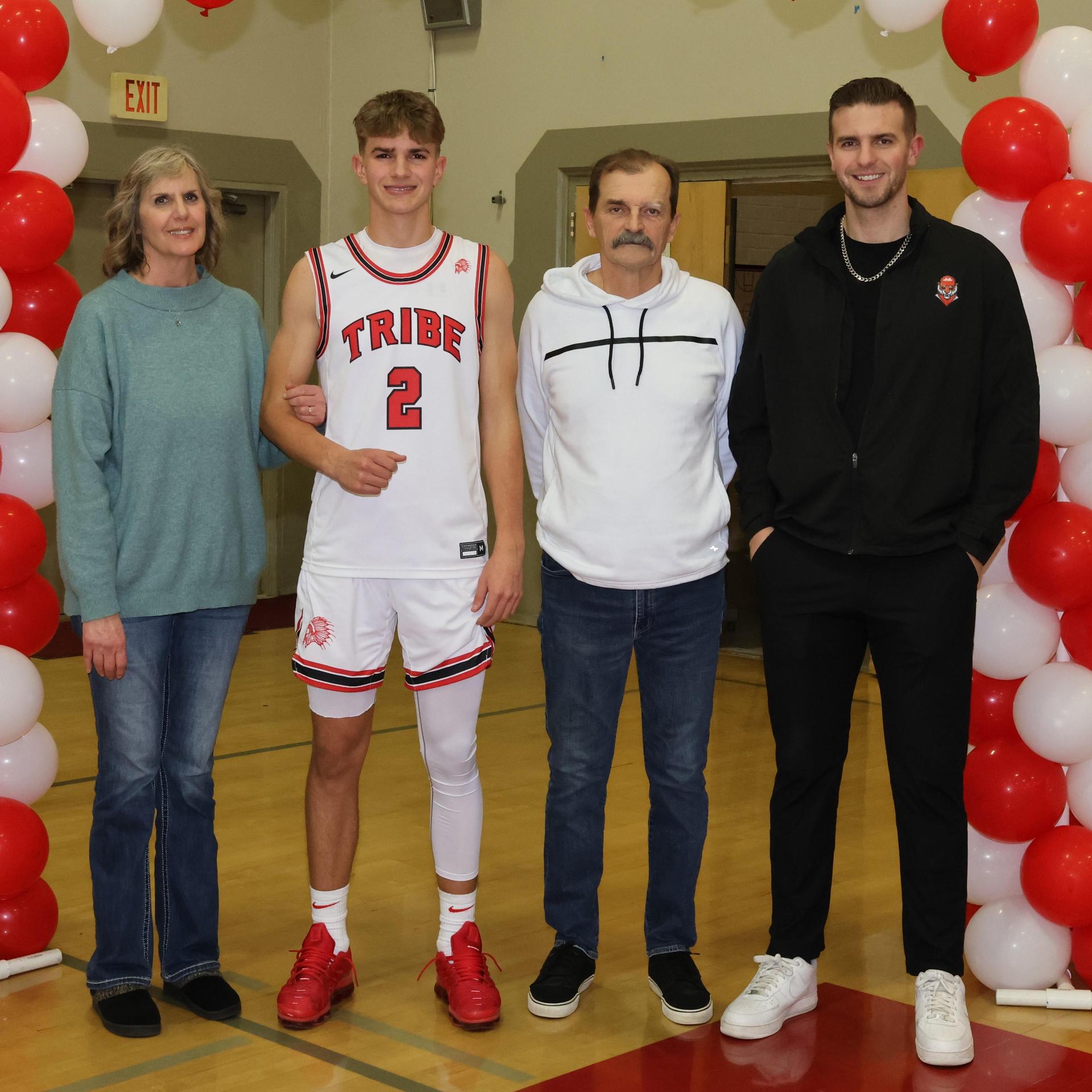 seniors posing with their escorts