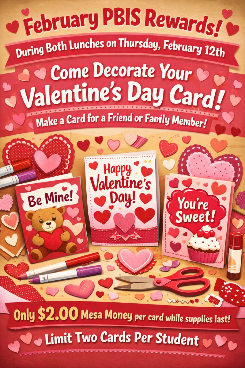 PBIS Valentines/Card Making Event Featured Photo