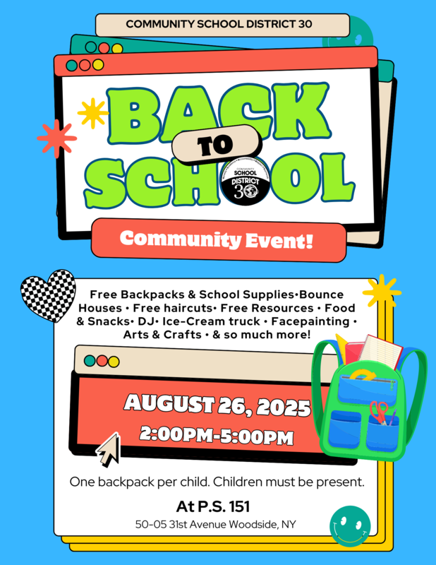 flyer for back to school