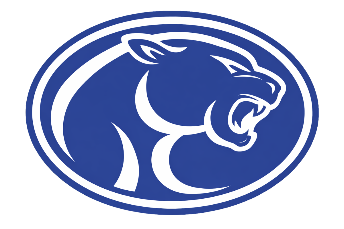 Cougar logo oval blue