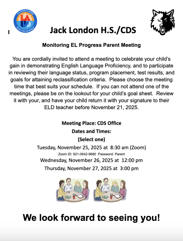 EL Monitoring Parent Meeting