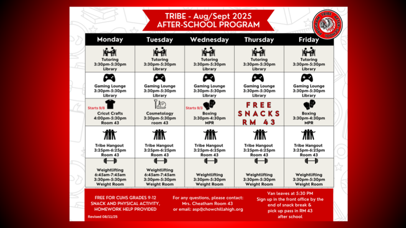After School Program Schedule