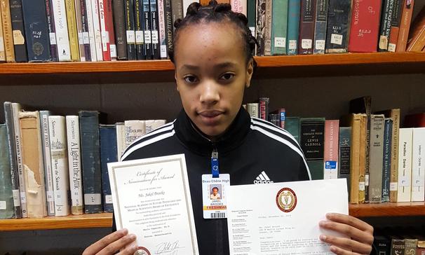 Jakel Brooks was nominated for the National Academy of Future Physicians and Medical Scientists Award of Excellence