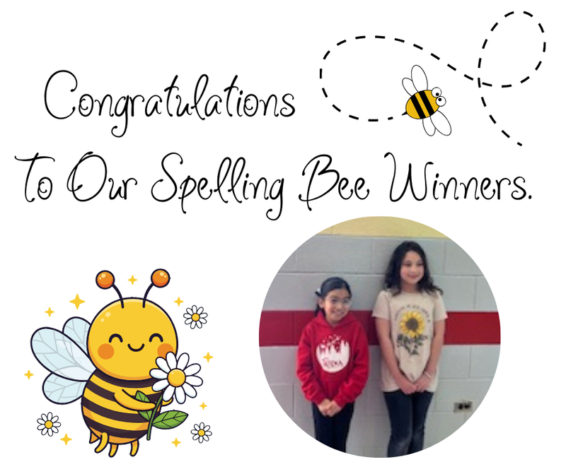 Congratulations to our spelling bee winners
