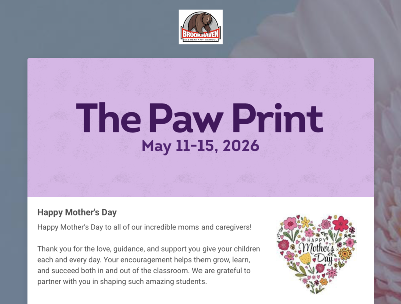 The Paw Print: Week of May 11th