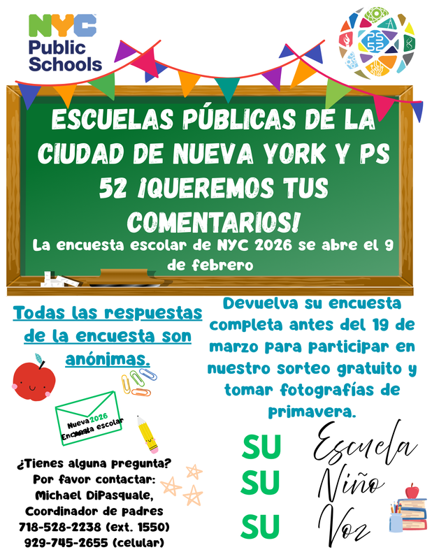 School Survey Flyer - Spanish