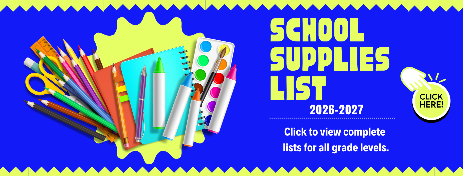 School Supplies List 2026-2027