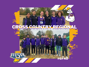 promo graphic - Marion High School cross country regional qualifiers 2025