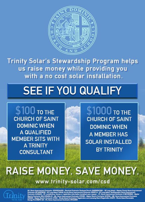 TRINITY SOLAR AND SAINT DOMINIC STEWARDSHIP PROGRAM Featured Photo