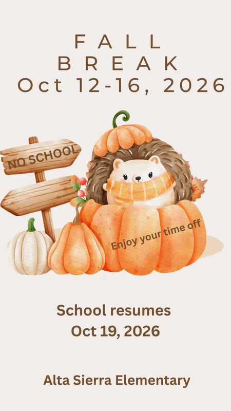 Fall Break- No School