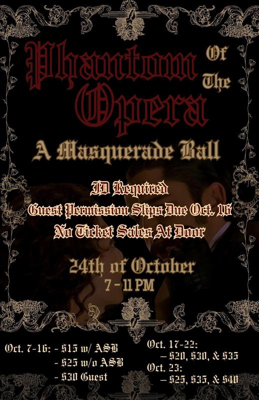 Phantom of the Opera: A Masquerade Ball - Homecoming 2026