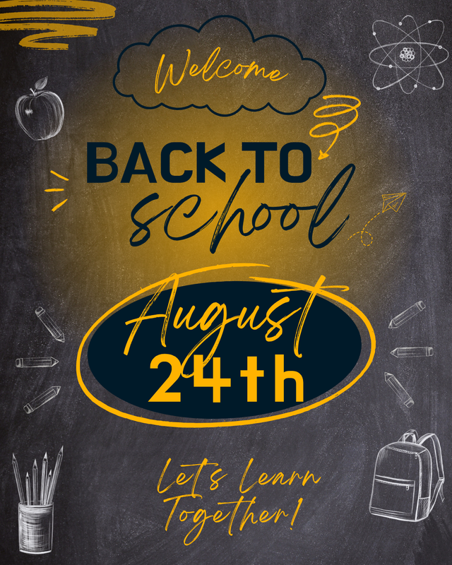 First day of school August 24