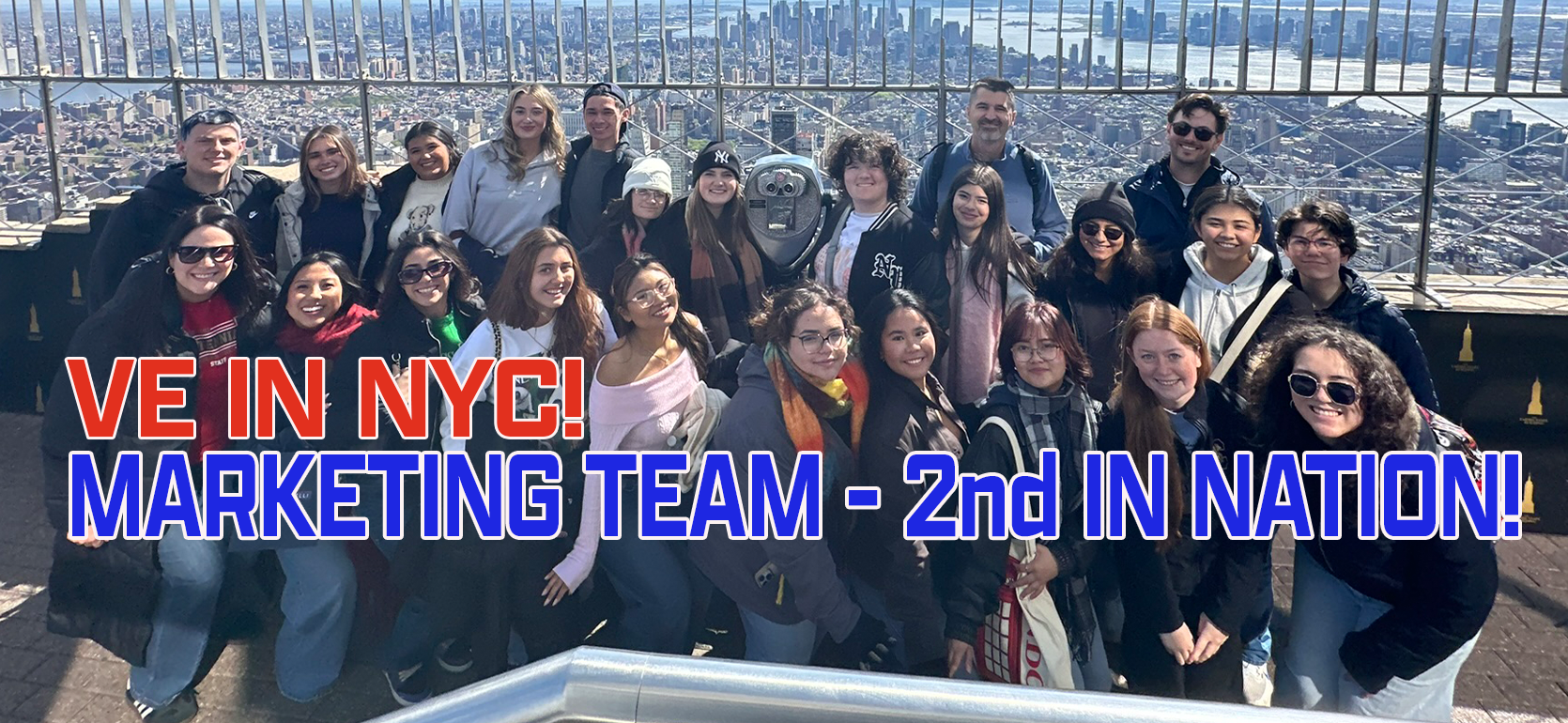 Virtual Enterprise Team in New York City.  Marketing Team placed 2nd in the nation.