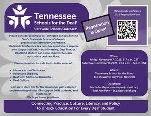 2025 TN Statewide Conference Registration Flyer