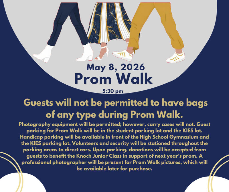 prom walk information flyer
