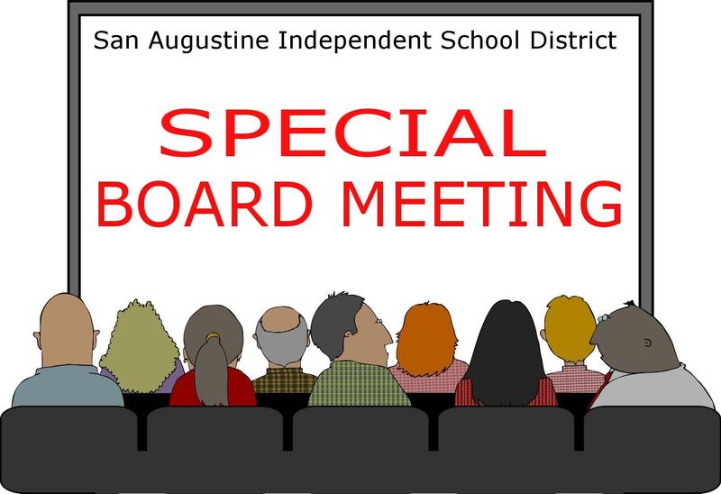 Special Board Meeting Sep. 22 5:15pm