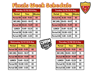 MSTMA Finals Schedule