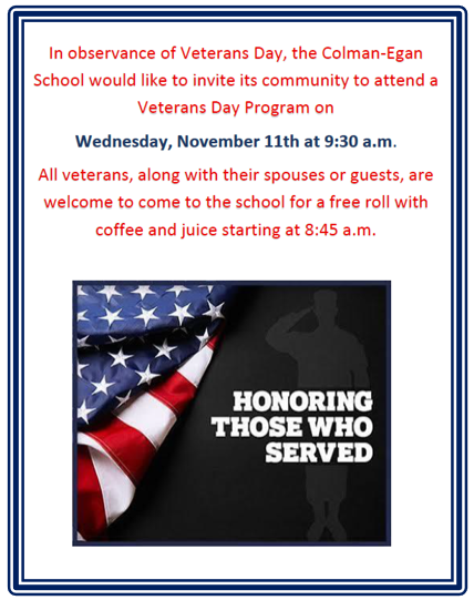 Veteran's Day Program
