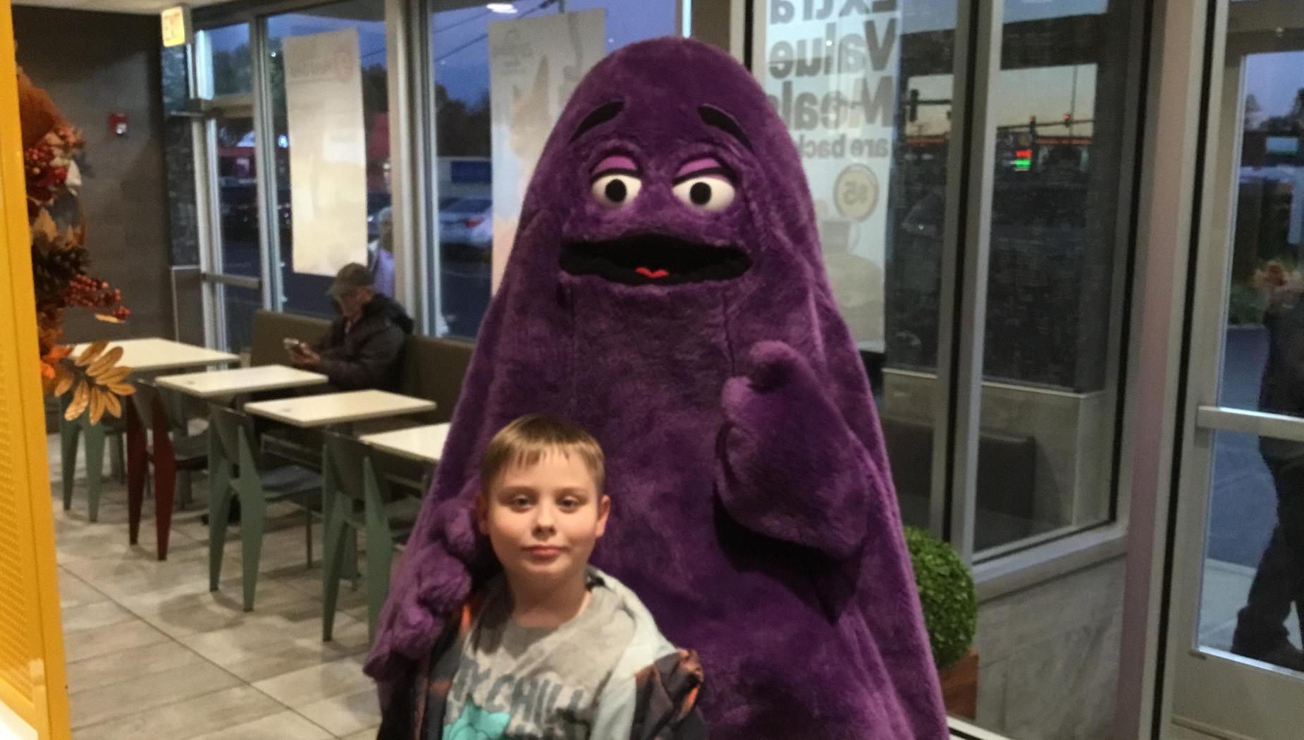 Grimace and me!