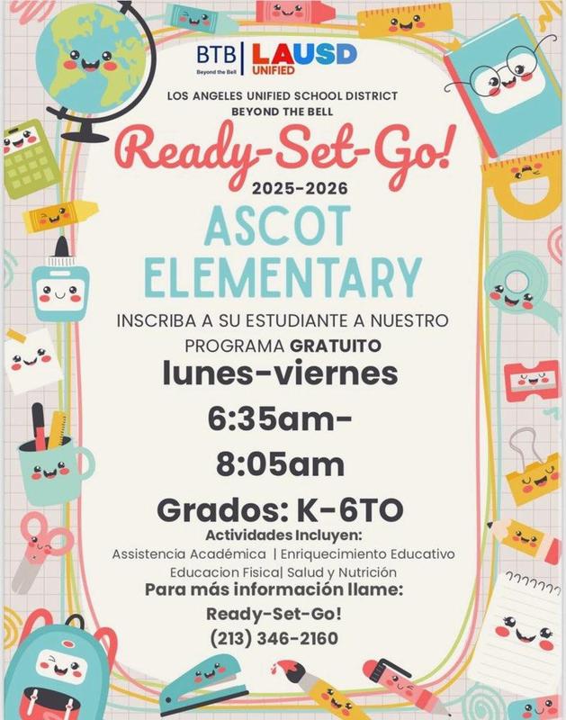 Únete al programa matutino Ready Set Go