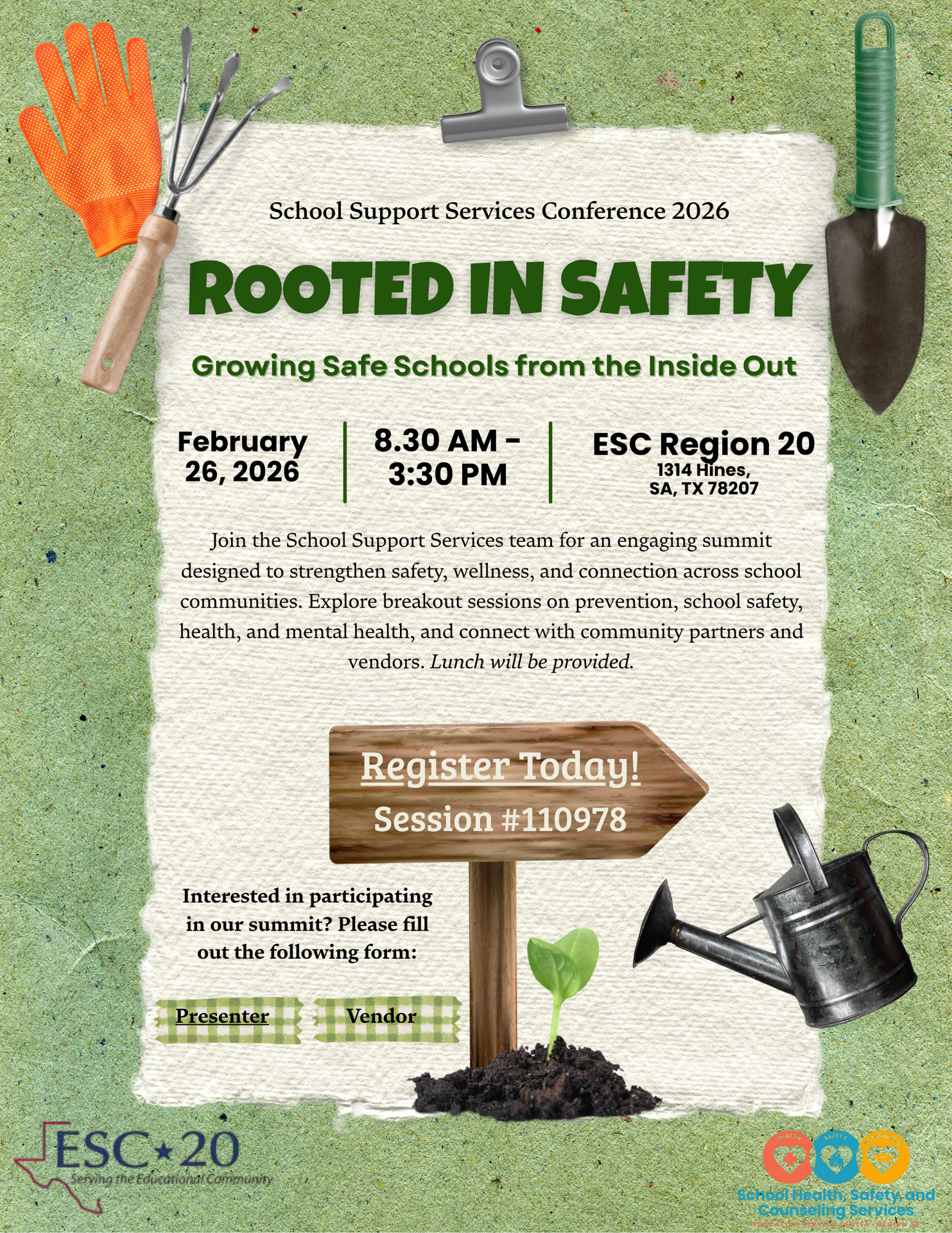 flyer for upcoming conference