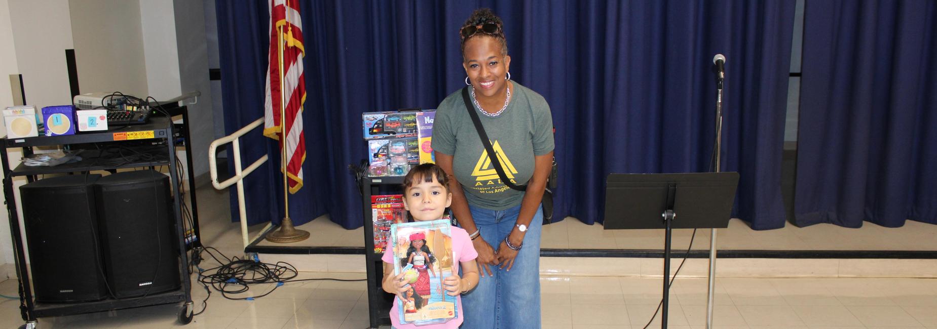 August perfect attendance raffle winner