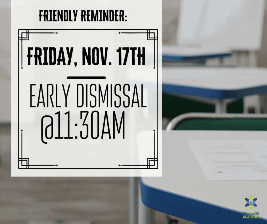 Early Dismissal Day!