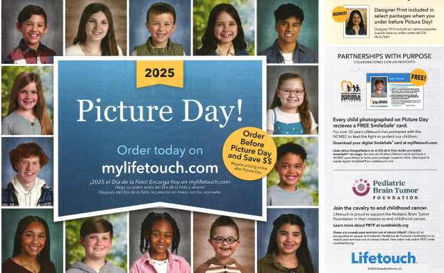 Picture Day Flyer Front