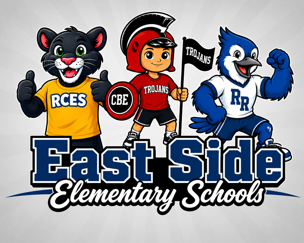 Eastside Panther, Trojan, and Blue Jay Mascots