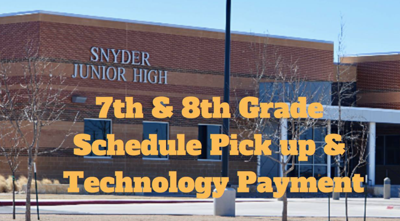 7th & 8th Grade Schedule Pick-Up and Technology Payment(only) Featured Photo