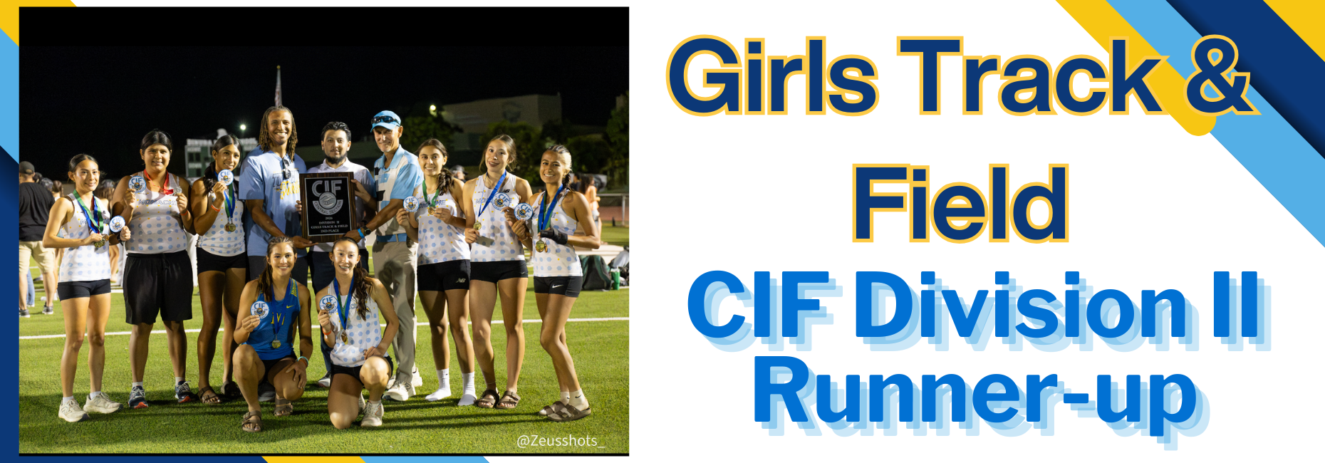 Girls Track Runners up CIF Div 2