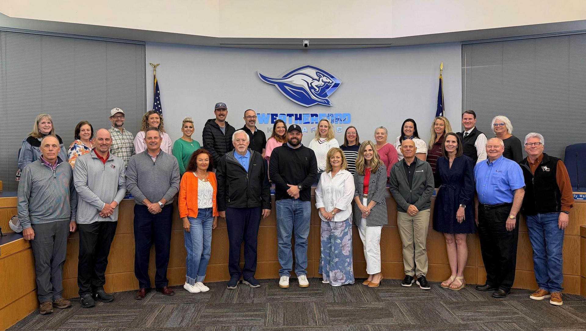 Board of Directors in the WISD District Services Building Boardroom