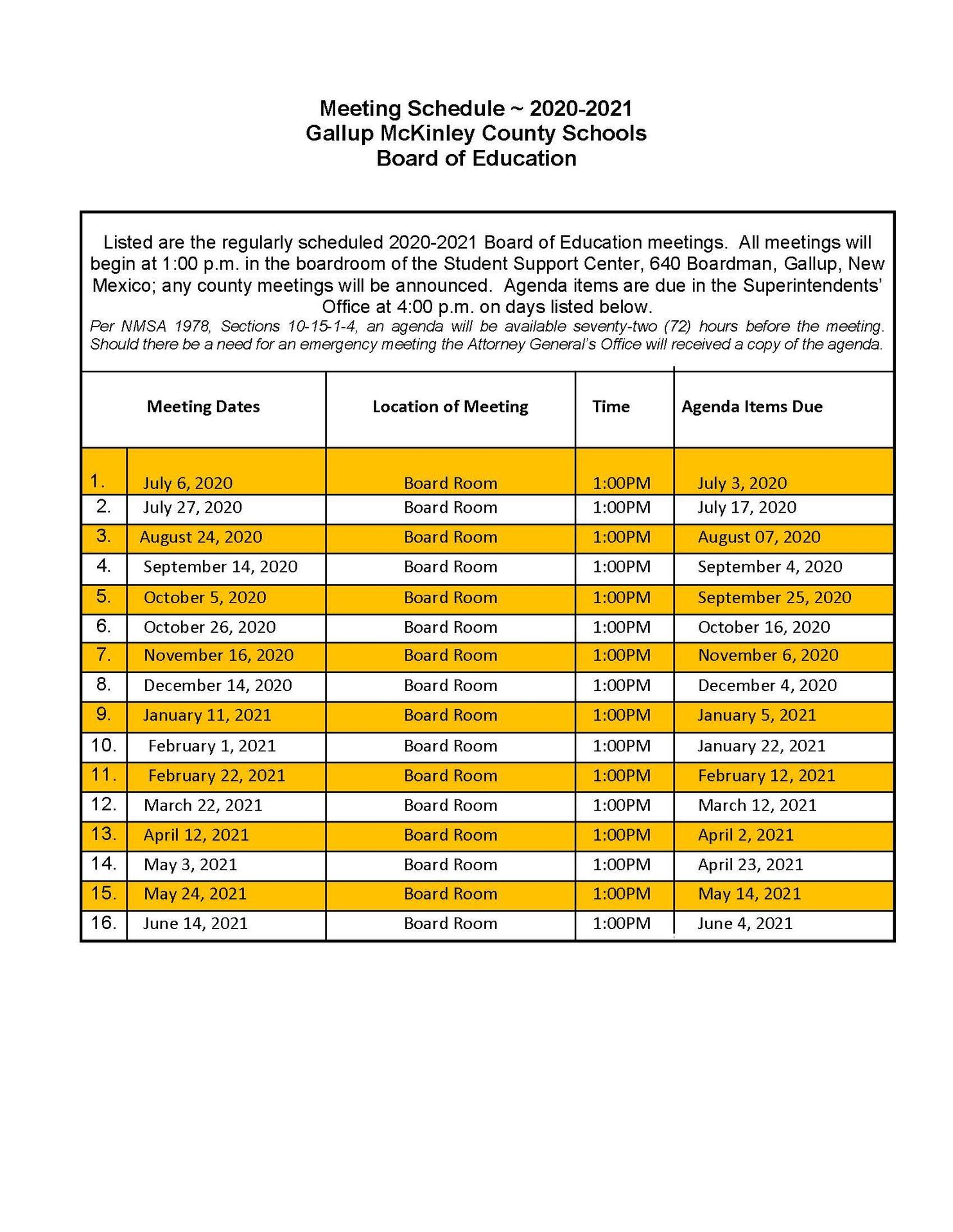 Gmcs Calendar