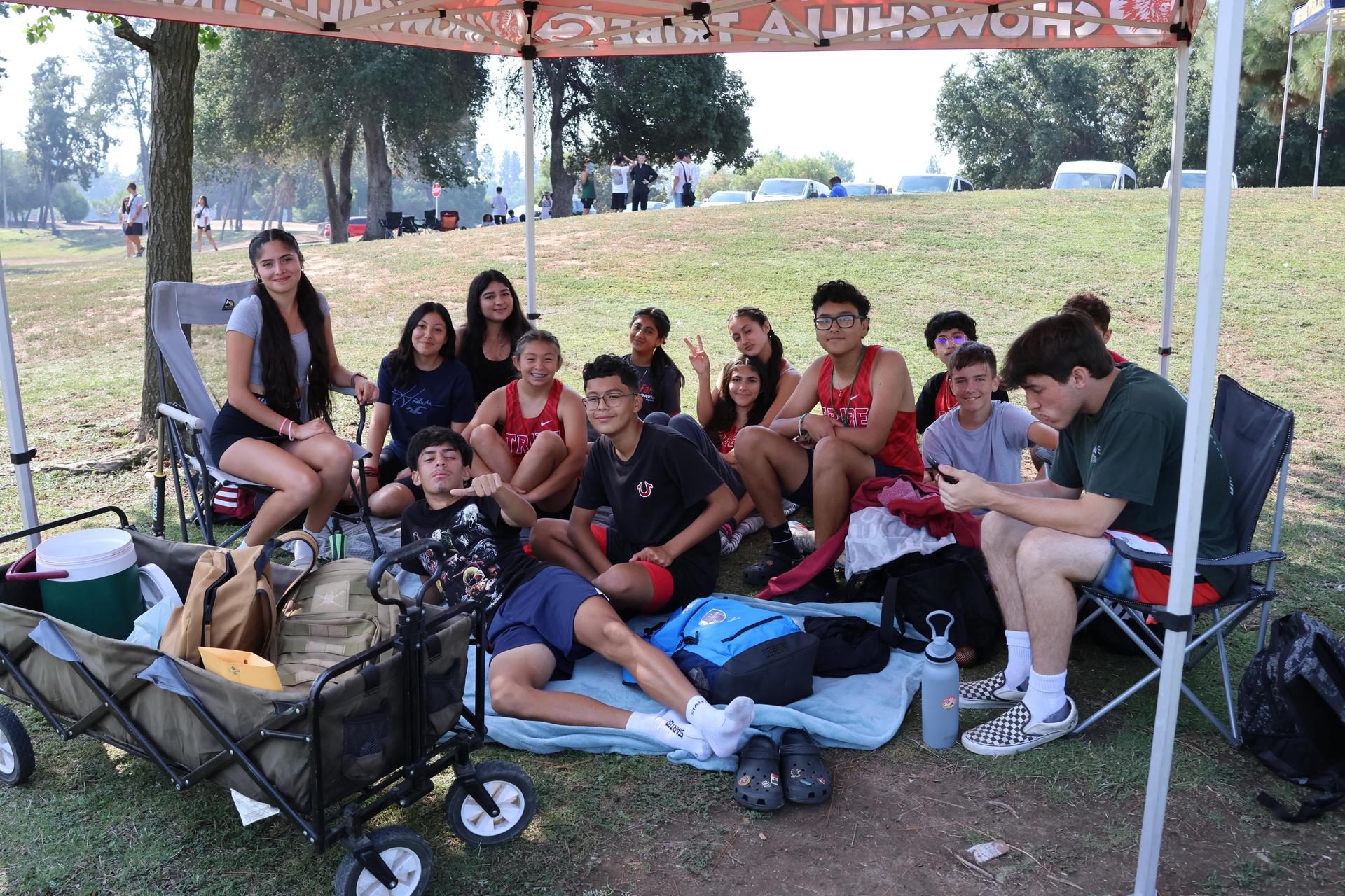 cross country runners in action at woodward park