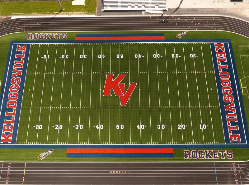 Football Field with turf