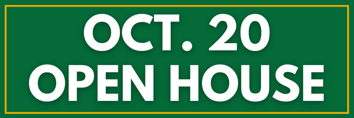 Oct. 20th Open House