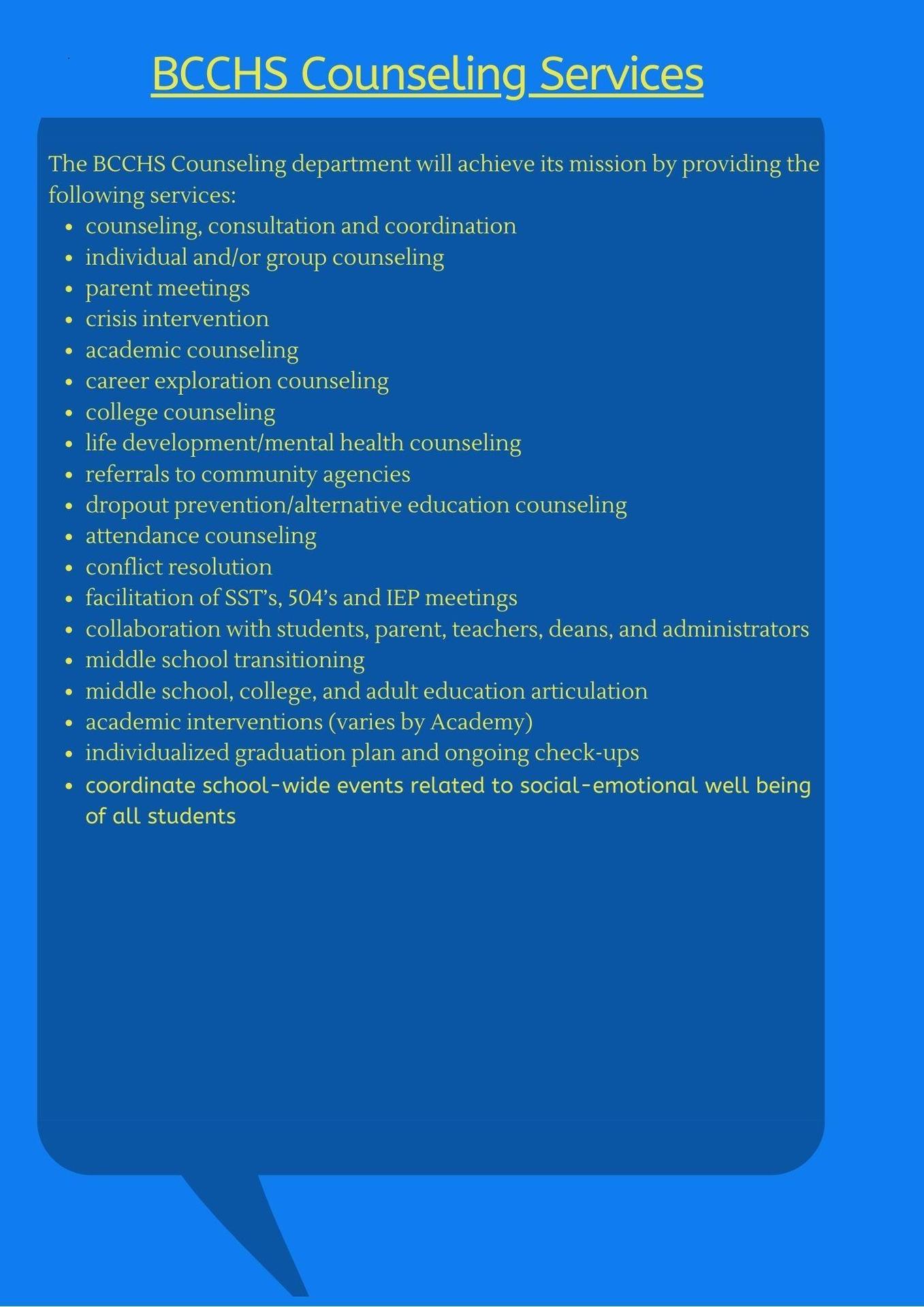 Counseling Services