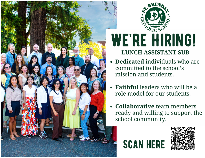 Hiring a Lunch Assistant Substitute Featured Photo