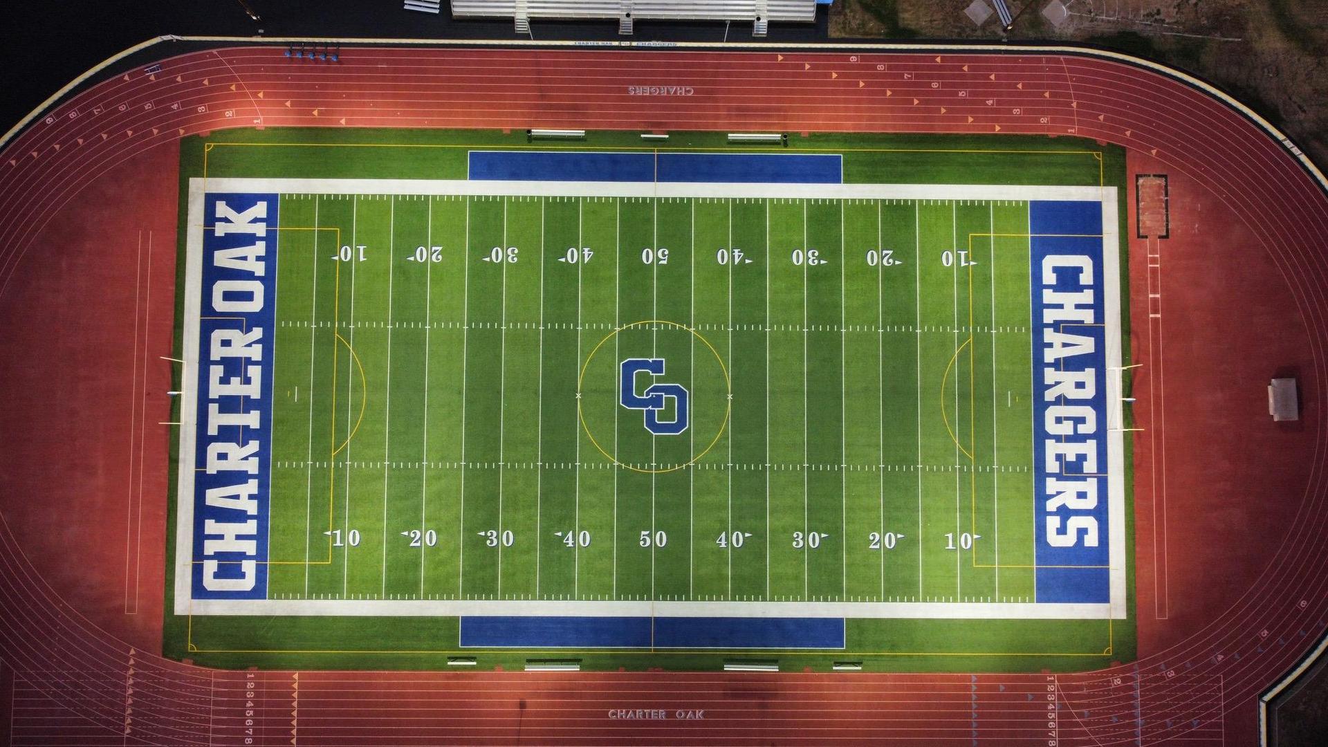 High school football field