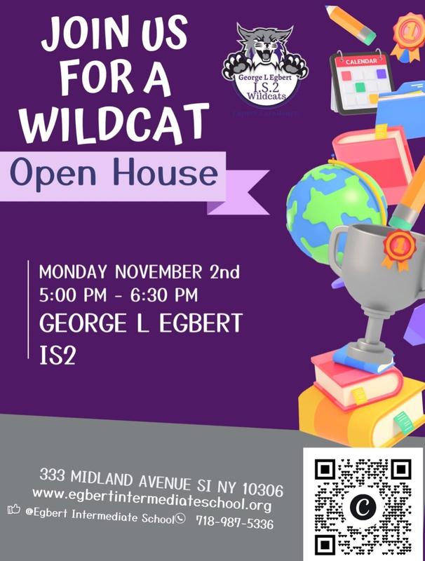 wildcat open house image with globe and qr code