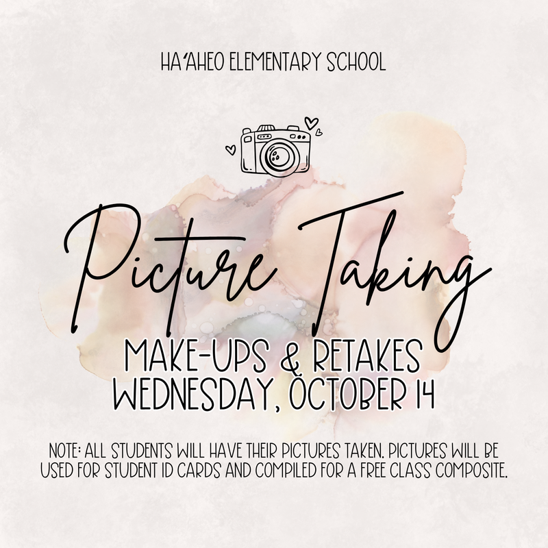 IMPORTANT: PICTURE MAKE-UPS & RETAKES • WEDNESDAY, 10/14 Featured Photo