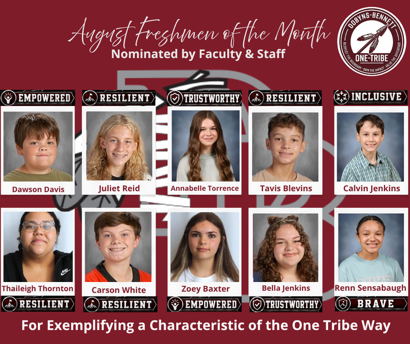 Freshmen of the Month