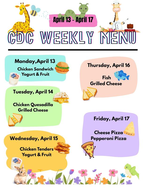 CDC Lunch Menu